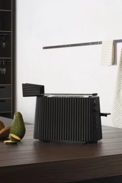 Alessi Plissé brödrost, svart