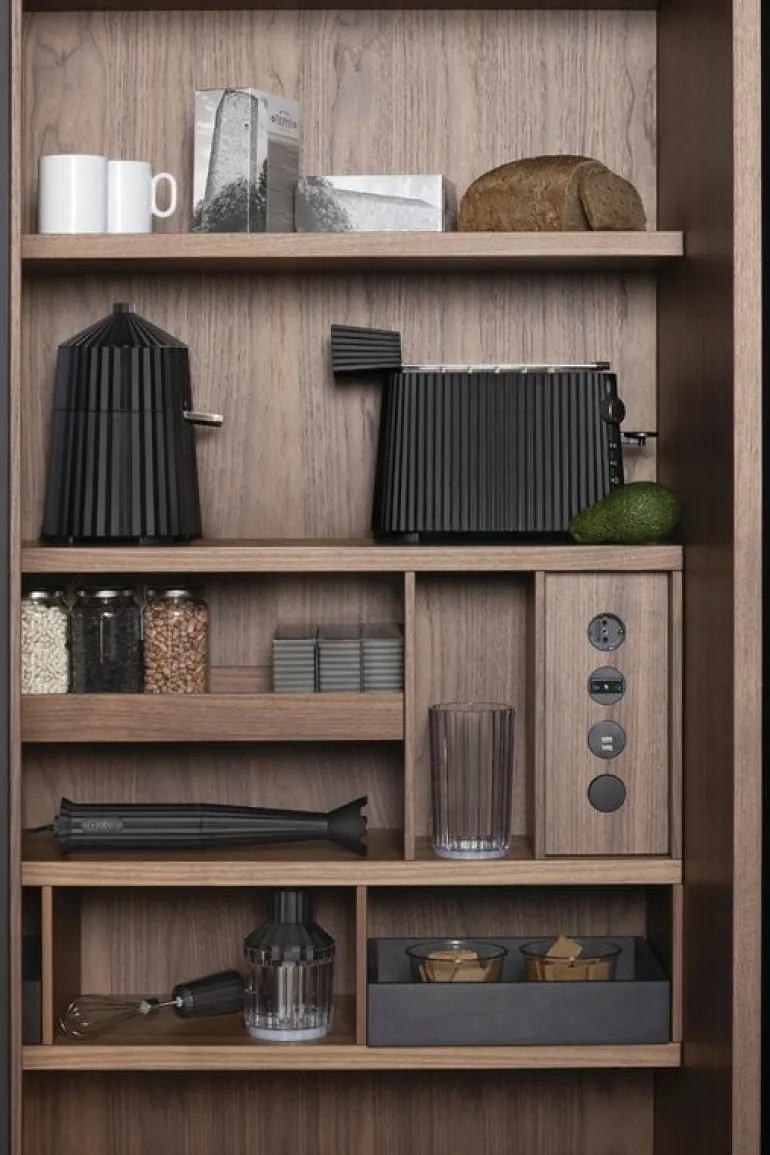 Alessi Plissé brödrost, svart