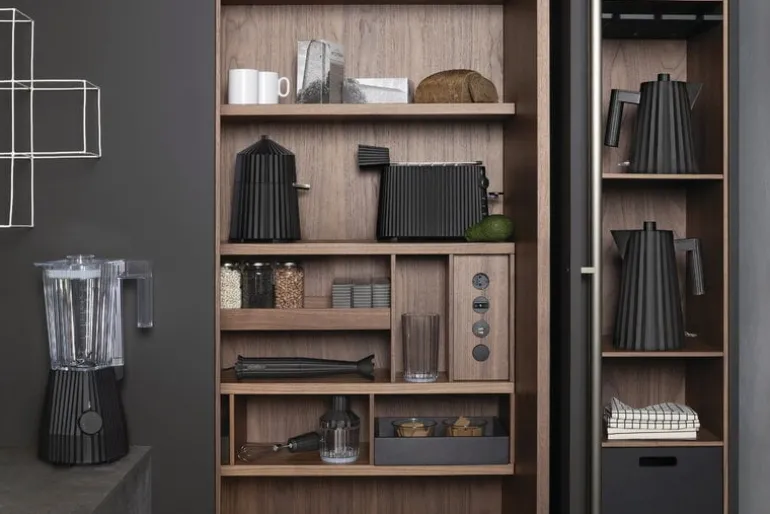 Alessi Plissé brödrost, svart