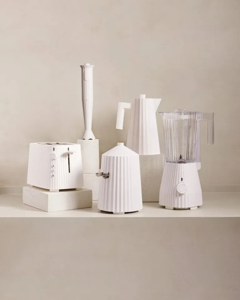 Alessi Plissé brödrost, vit