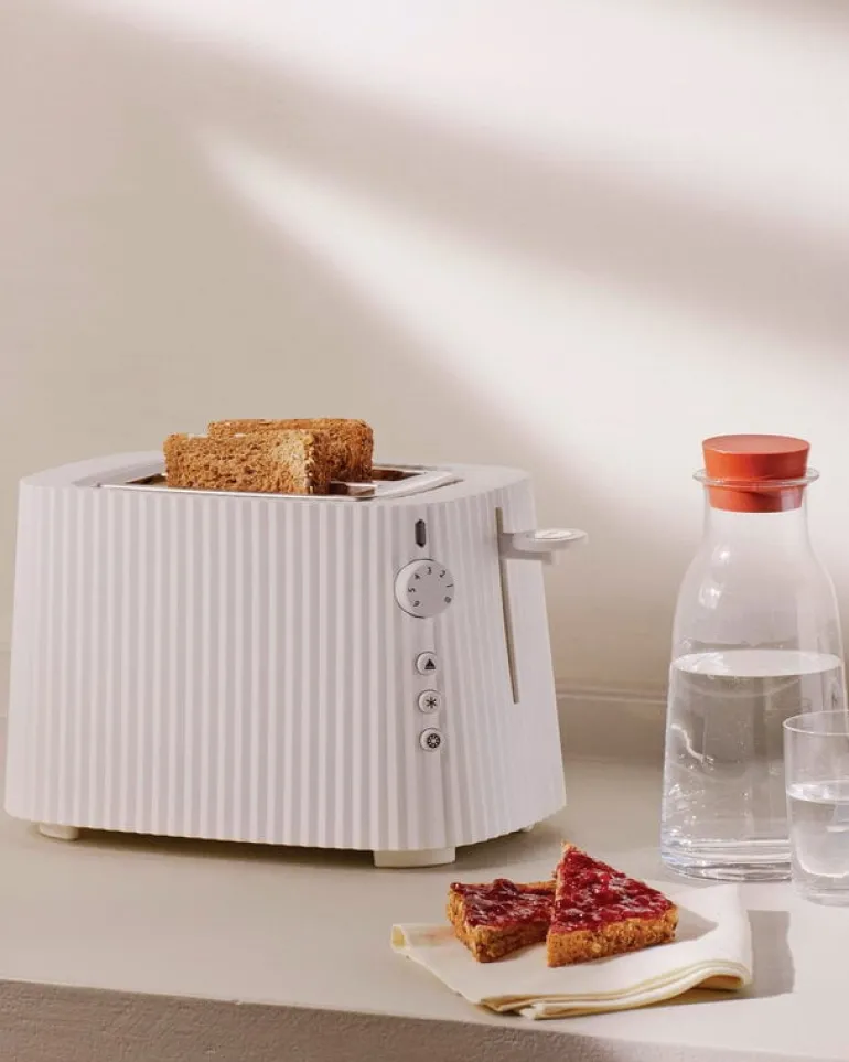 Alessi Plissé brödrost, vit