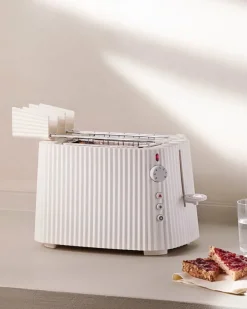 Alessi Plissé brödrost, vit