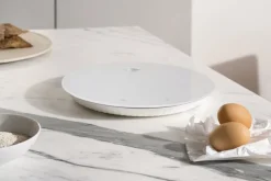 Alessi Plissé digital köksvåg, vit