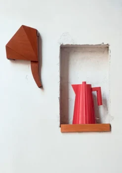 Alessi Plissé elektrisk vattenkokare 1,7 L, röd