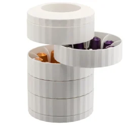 Alessi Plissé kapsylhållare för espressokaffe, vit