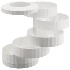 Alessi Plissé kapsylhållare för espressokaffe, vit