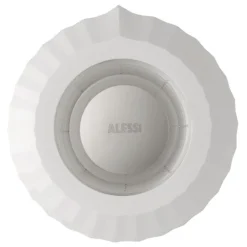 Alessi Plissé kapsylhållare för espressokaffe, vit