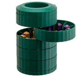 Alessi Plissé kapsylhållare för espressokaffe, grön