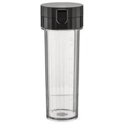 Alessi Plissé vattenflaska med piplock, svart