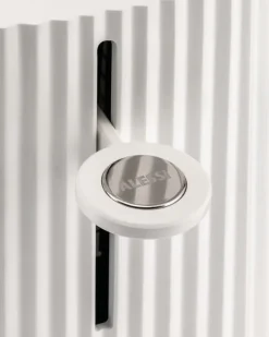 Alessi Plissé-set, brödrost och vattenkokare, 1,7 l, vit