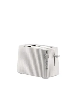 Alessi Plissé-set, brödrost och vattenkokare, 1,7 l, vit