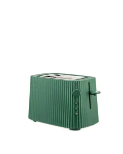 Alessi Plissé-set, brödrost och vattenkokare, 1,7 l, grön