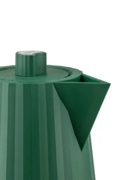 Alessi Plissé-set, brödrost och vattenkokare, 1,7 l, grön