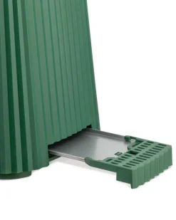 Alessi Plissé-set, brödrost och vattenkokare, 1,7 l, grön