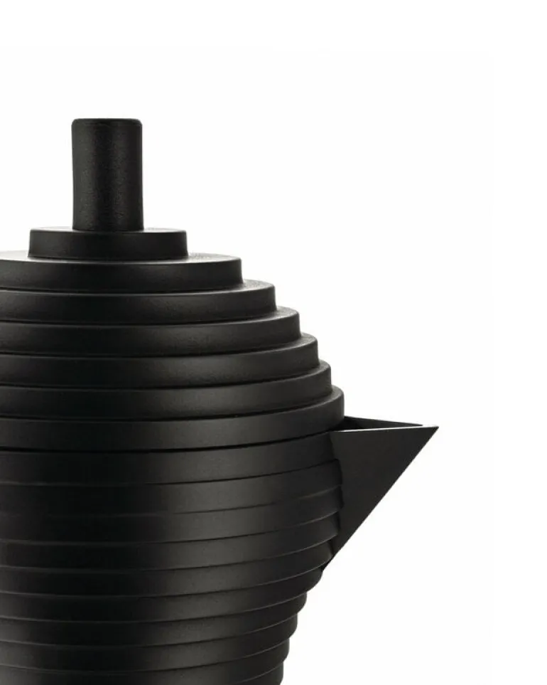 Alessi Pulcina espressobryggare, 6 koppar, svart