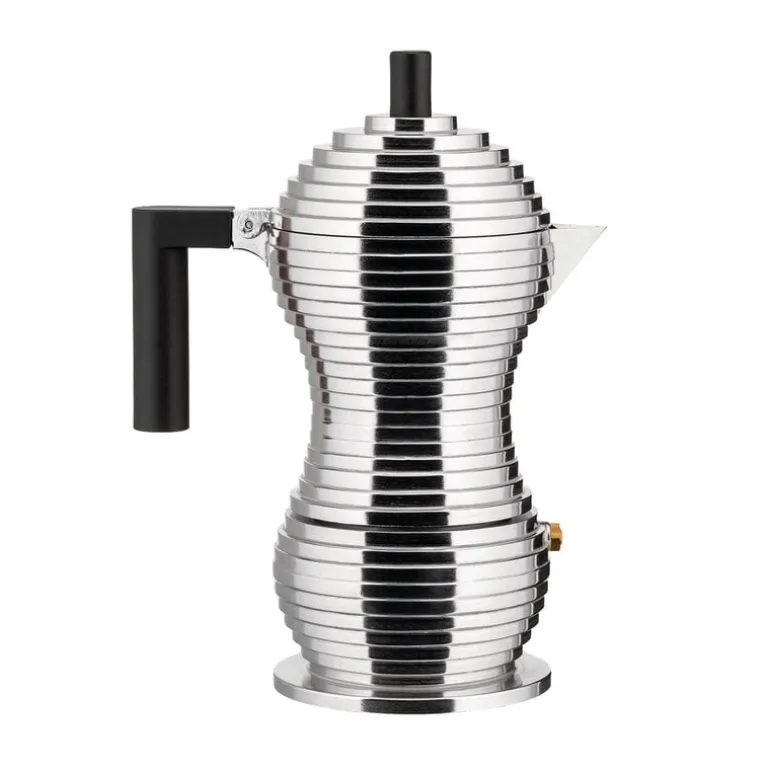 Alessi Pulcina espressobryggare för induktion, 6 koppar, aluminium - svart
