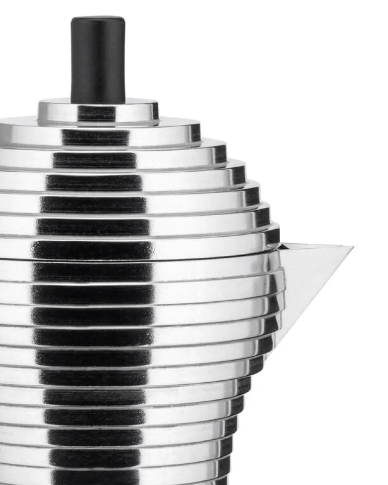 Alessi Pulcina espressobryggare för induktion, 6 koppar, aluminium - svart