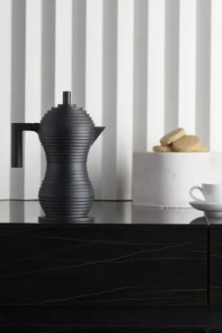 Alessi Pulcina espressobryggare, 3 koppar, svart
