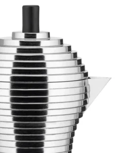 Alessi Pulcina espressobryggare, 3 koppar, aluminium - svart