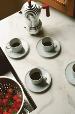 Alessi Pulcina espressobryggare, 3 koppar, aluminium - röd