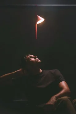 Alessi Tsumiki bärbar lampa, rödorange