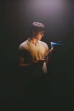 Alessi Tsumiki bärbar lampa, blå