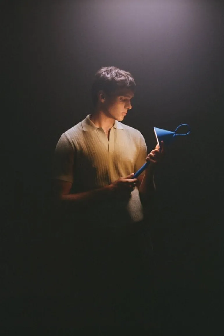 Alessi Tsumiki bärbar lampa, blå