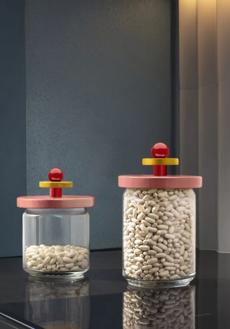 Alessi Twergi ES16 burk, 100 cl, rosa