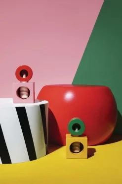 Alessi Twergi ES20 nötknäckare, rosa - röd