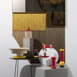 Alessi Twergi MP0210 kryddkvarn, svart - röd - gul