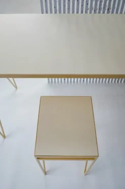 &New Study skrivbord, linoleum, butternöt