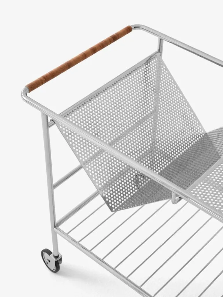 &Tradition Alima NDS1 vagn, krom - lackad valnöt