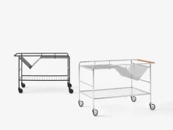 &Tradition Alima NDS1 vagn, krom - lackad valnöt