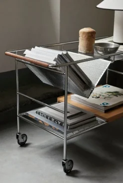 &Tradition Alima NDS1 vagn, krom - lackad ek