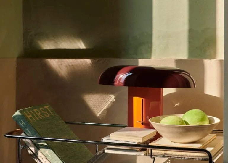 &Tradition Alima NDS1 vagn, krom - lackad ek