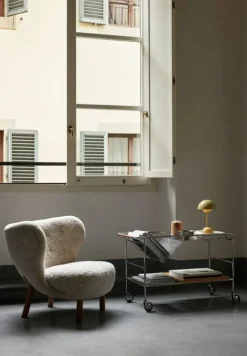 &Tradition Alima NDS1 vagn, krom - lackad ek