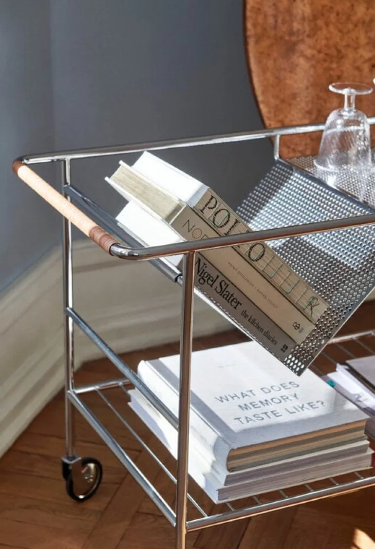 &Tradition Alima NDS1 vagn, krom - lackad ek