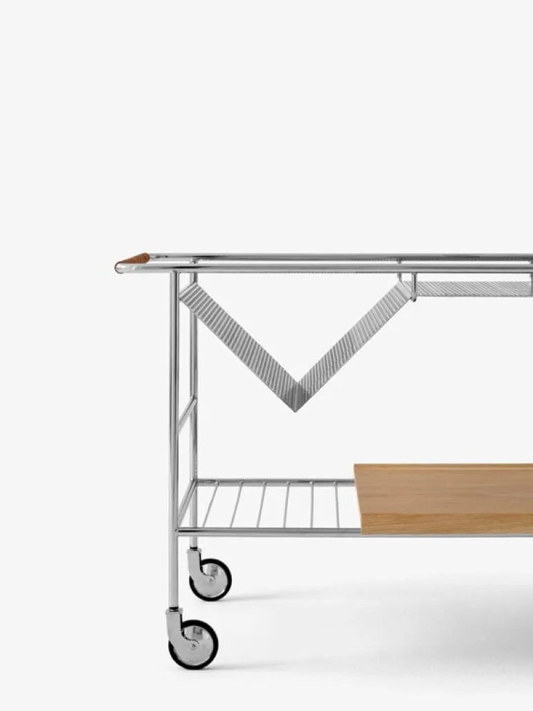 &Tradition Alima NDS1 vagn, krom - lackad ek
