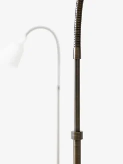 &Tradition Bellevue AJ7 golvlampa, stengrå - bronsfärgad mässing