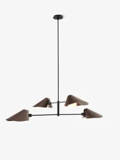 &Tradition Bonnet SC93 ljuskrona, bronserad - svart