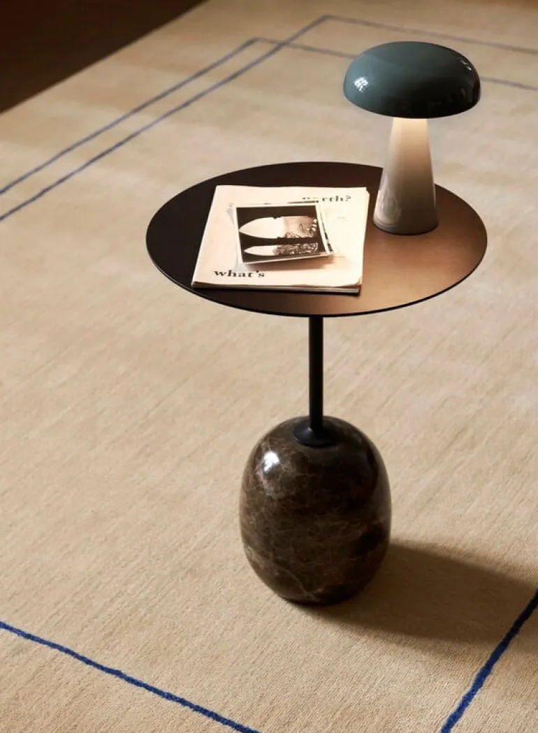 &Tradition Como SC53 bärbar bordslampa, stenblå