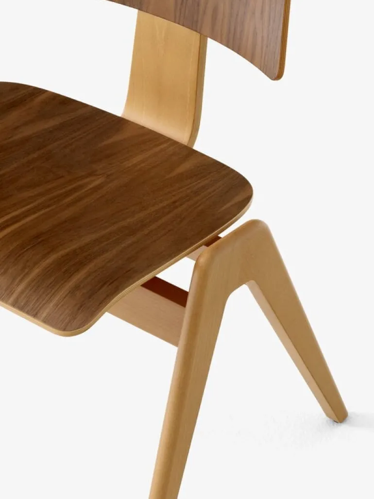 &Tradition Daystak RD1, stol, bok - valnöt