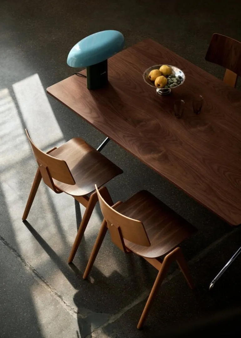 &Tradition Daystak RD1, stol, bok - valnöt