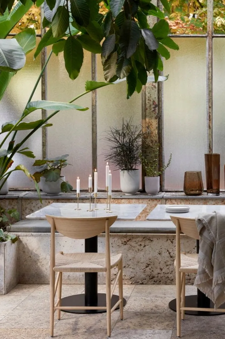 &Tradition Drawn HM3 stol, vitoljad ek