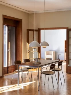 &Tradition Drip HW58 bord, svart - bronsfärgad aluminium