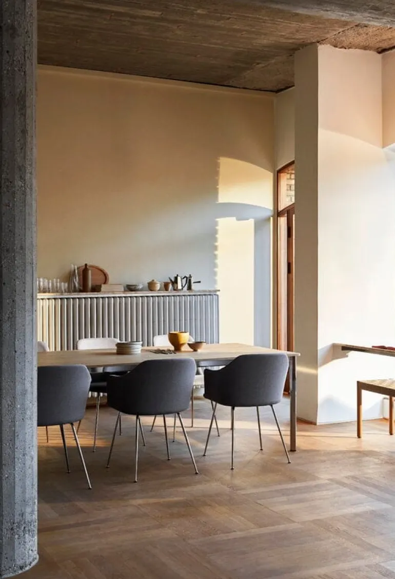 &Tradition Drip HW60 bord, svart - bronsfärgad aluminium