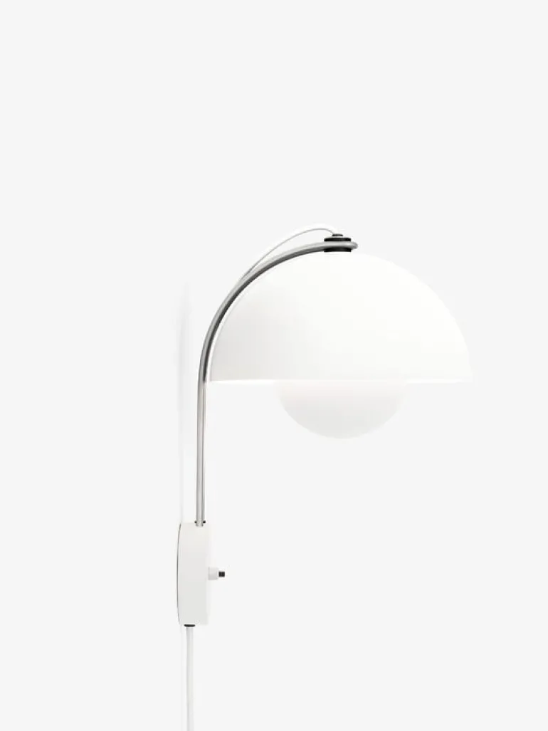 &Tradition Flowerpot VP8 vägglampa, matt vit