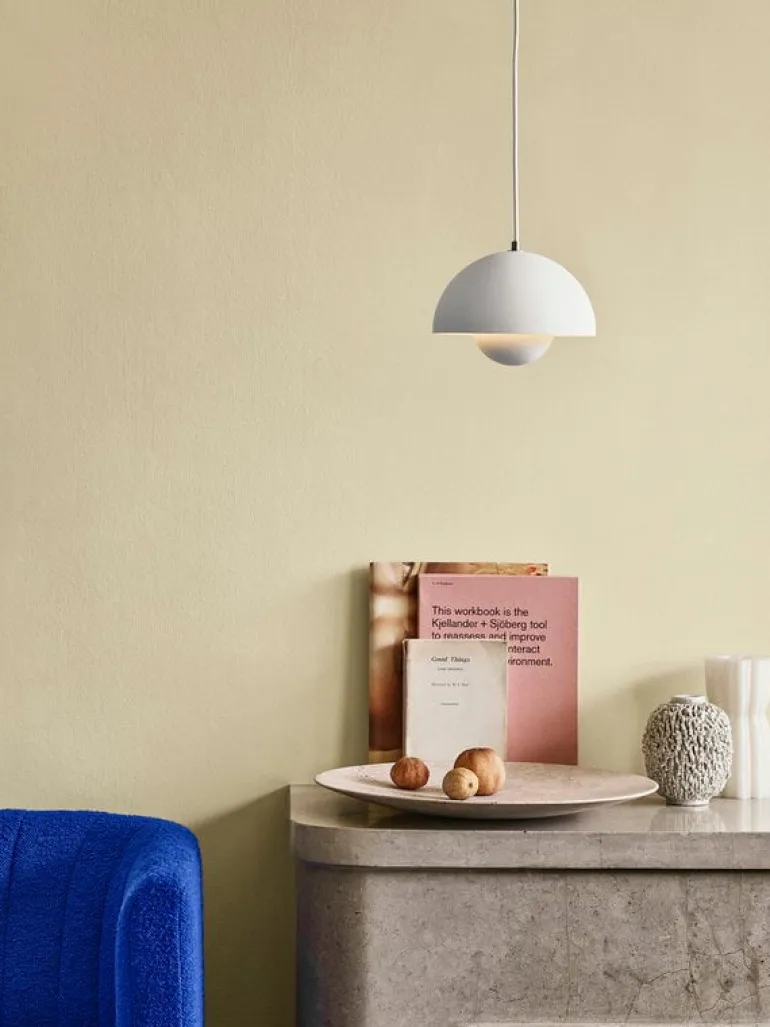 &Tradition Flowerpot VP1 pendellampa, matt white