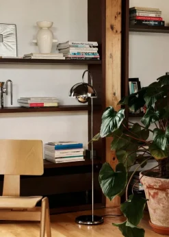 &Tradition Flowerpot VP12, golvlampa, krom