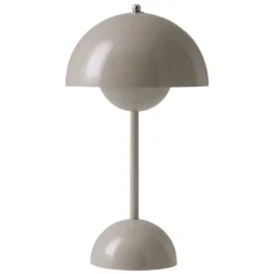 &Tradition Flowerpot VP9 bärbar bordslampa, grey beige